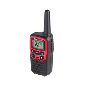Midland - X-TALKER T31VP, 22 Channel FRS Walkie Talkie - Up to 26 Mile Range Two-Way Radio, 38 Privacy Codes, & NOAA Weather Alert (3 Pack) (Black/Red)