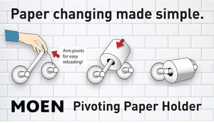 Moen Method Pivoting Paper Holder