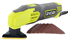 Load image into Gallery viewer, Ryobi DS1200 .4 Amp 13,000 OBM Corded 2-7/8&quot; Detail Sander w/ Triangular Head and 5 Sanding Pads