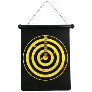 Magnetic Roll-up Dart Board and Bullseye Game w/ Darts