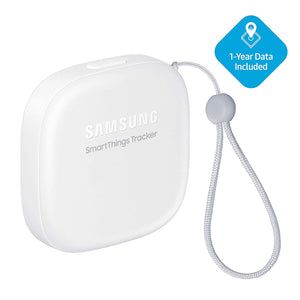 Samsung SmartThings Tracker [SM-V110AZWAATT] Live GPS-Enabled Tracking via Nationwide LTE-M Networks | Use for Kids, Cars, Keys, Pets Wallets, Luggage, and More - Small, White