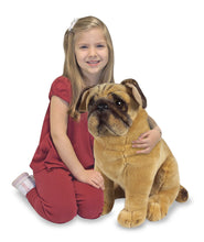 Load image into Gallery viewer, Melissa &amp; Doug Pug Dog -  Lifelike Stuffed Animal