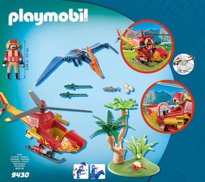 PLAYMOBIL® Adventure Copter with Pterodactyl Building Set