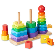 Load image into Gallery viewer, Melissa &amp; Doug Geometric Stacker