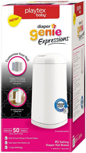 Load image into Gallery viewer, Playtex Diaper Genie Expressions Customizable Diaper Pail with Starter Refill