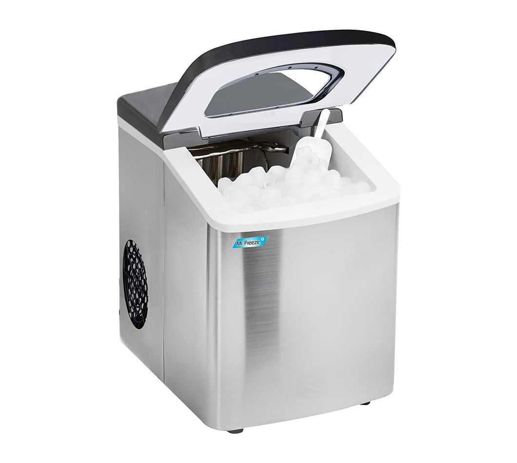 Mr. Freeze MIM-18 Maxi-Matic Portable Ice Maker with Lid, Black (Stainless Steel)