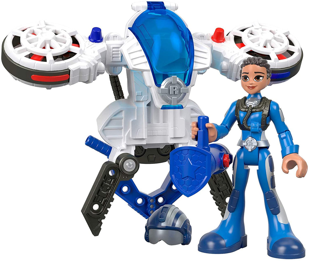 Fisher-Price Rescue Heroes Sky Justice & Hover Pack, Figure & Accessories Set