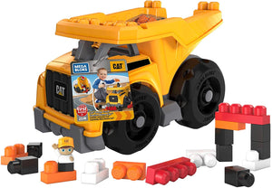 Mega Bloks CAT Large Dump Truck with Big Building Blocks, Building Toys for Toddlers (25 Pieces) [Styles May Vary]