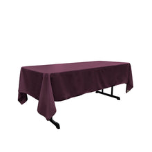Load image into Gallery viewer, LA Linen Polyester Poplin Rectangular Tablecloth, 60 by 120-Inch, Fuchsia, 60&quot; x 120&quot;