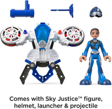 Load image into Gallery viewer, Fisher-Price Rescue Heroes Sky Justice &amp; Hover Pack, Figure &amp; Accessories Set