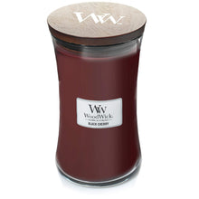 Load image into Gallery viewer, BLACK CHERRY WoodWick 22oz Large Jar Candle Burns 180 Hours