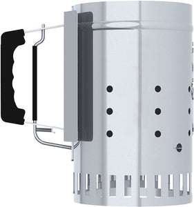 Char-Griller Charcoal Grill Chimney Starter with Quick Release Trigger, 12-Inch