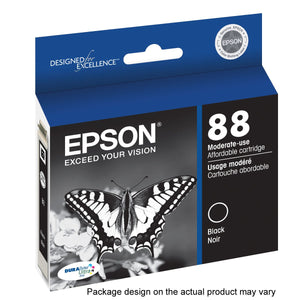 Epson T088120 DURABrite Ultra 88 Moderate-use Inkjet Cartridge -Black