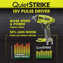 Load image into Gallery viewer, Ryobi P290 One+ 18V 1/4&quot; Cordless Quiet Strike 3,200 RPM Impact Driver with Quick Change Chuck and Mag Tray (Batteries Not Included, Power Tool Only)