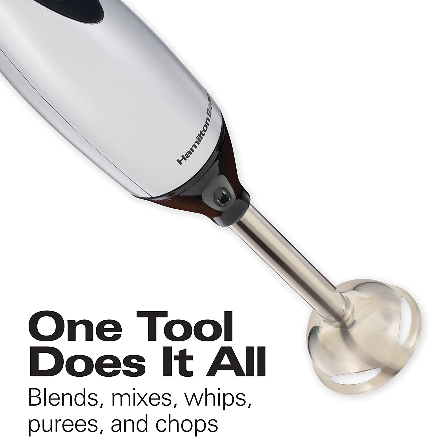 Hamilton Beach 2 Speed Hand Blender With Whisk And Chopping Bowl