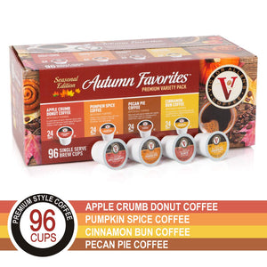 Victor Allen Coffee Autumn Favorites Single Serve K-cup, 96 Count (Compatible with 2.0 Keurig Brewers)