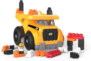 Mega Bloks CAT Large Dump Truck with Big Building Blocks, Building Toys for Toddlers (25 Pieces) [Styles May Vary]
