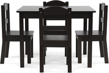 Load image into Gallery viewer, Humble Crew Kids Wood Table &amp; 4 Chairs Set