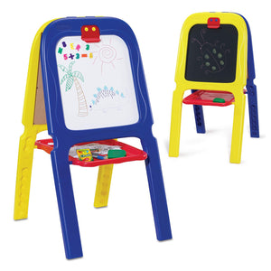Crayola 3-in-1 Double Kids Easel Blue & Yellow