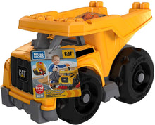Load image into Gallery viewer, Mega Bloks CAT Large Dump Truck with Big Building Blocks, Building Toys for Toddlers (25 Pieces) [Styles May Vary]