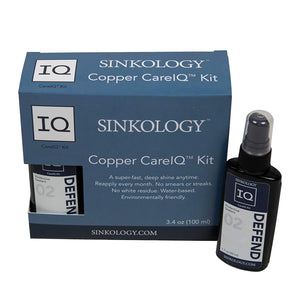 Sinkology SARMOR-101 copper Armor Care Kit, Spray Wax and Microfiber Cloth
