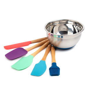 Thyme and Table 6-Piece Kitchen Utensil and Mixing Bowl Set