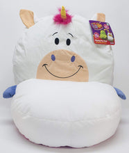 Load image into Gallery viewer, FlipaZoo 2 in1 Plush Toddler Chair – Transforms from Dragon to Unicorn – Snuggly Animal Seat Makes a Great Holiday Gift for Kids
