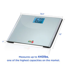 Load image into Gallery viewer, EatSmart Precision Plus Digital Bathroom Scale with Ultra-Wide Platform, 440 Pound Capacity