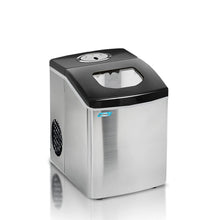 Load image into Gallery viewer, Mr. Freeze MIM-18 Maxi-Matic Portable Ice Maker with Lid, Black (Stainless Steel)