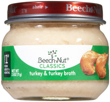 Load image into Gallery viewer, Beech-Nut Stage 1 Meats - Turkey &amp; Broth - 2.5 oz - 10 pk