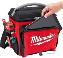 Load image into Gallery viewer, Milwaukee Electric Tool 48-22-8250 Sided Jobsite Cooler, Polyester, 11.1&quot; x 13.77&quot; 14.96&quot; H, 3, 5 Pockets