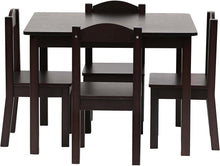Load image into Gallery viewer, Humble Crew Kids Wood Table &amp; 4 Chairs Set