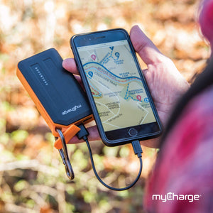 myCharge Adventure Plus Portable Charger 4400mAh Rugged External Battery Pack with Paracord and Dual USB Ports for Smartphones
