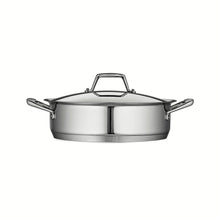 Load image into Gallery viewer, Tramontina 80101/005DS Gourmet Prima Stainless Steel, Induction-Ready, Impact Bonded, Tri-Ply Base Covered Casserole, 5 Quart, Made in Brazil