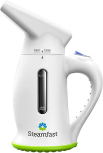 Steamfast SF-425 Travel Garment Steamer for Fabrics, Compact Size, Lightweight, Fast Heat Up Time, Non-Slip Silicone Base