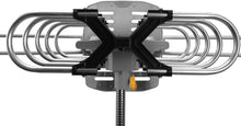 Load image into Gallery viewer, Ematic EDT312ANT HD 1080p Motorized Rotating Outdoor Amplified TV Antenna UHF/VHF/FM with 150 Mile Range