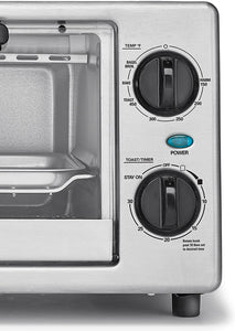 BELLA 4 Slice Countertop Toaster Oven, 1000 Watt Quartz Element
