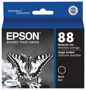 Epson T088120 DURABrite Ultra 88 Moderate-use Inkjet Cartridge -Black