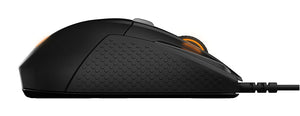SteelSeries Rival 500 MMO/MOBA 15-Button Programmable Gaming Mouse - 16,000 CPI