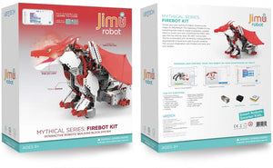 UBTECH JIMU Robot Mythical Series: Firebot Kit/ App-Enabled Building & Coding STEM Robot Kit (606 Pcs), Red, Model:JRA0601