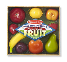 Load image into Gallery viewer, Melissa &amp; Doug Playtime Produce Fruits Play Food Set With Crate (9 pcs)