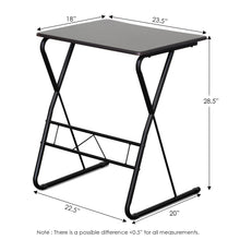 Load image into Gallery viewer, Furinno FC1070EX Besi Metal Frame Writing Desk, Espresso