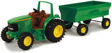 Load image into Gallery viewer, TOMY John Deere Kids Tractor Toy with Flarebox Wagon Set, 8 Inches