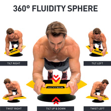 Load image into Gallery viewer, Stealth Plankster Core Trainer - Dynamic Ab Plank Workout, Interactive Fitness Board Powered by Gameplay Technology for a Healthy Back and Strong Core (Fly Yellow)
