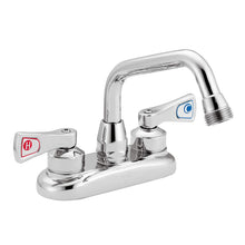 Load image into Gallery viewer, Moen 8277 Commercial M-DURA Two-Handle 4-Inch Centerset Utility or Laundry Faucet, 0.5, Chrome