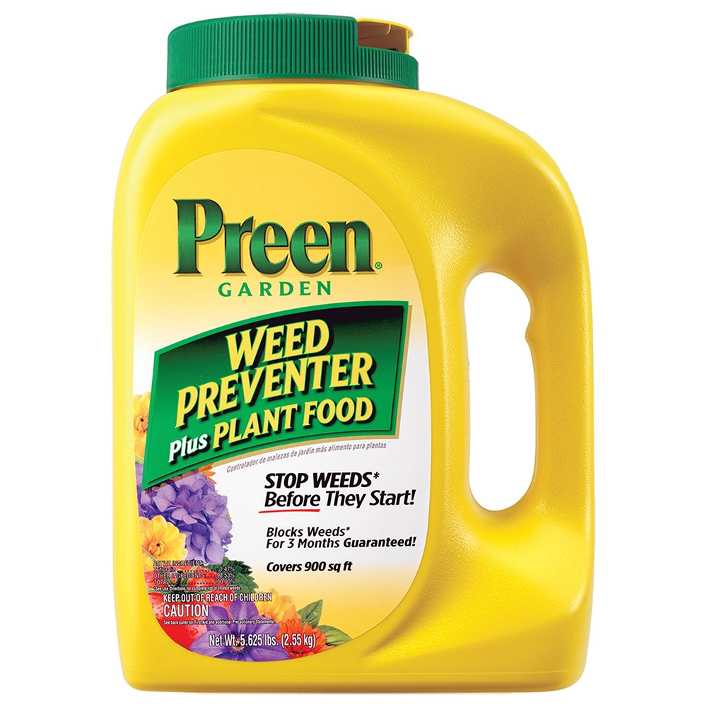 Preen Garden Weed Preventer Plus Plant Food - 5.625 lb Covers 900 sq. ft.