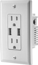 Load image into Gallery viewer, Insignia 3.6A USB Charger Wall Outlet White