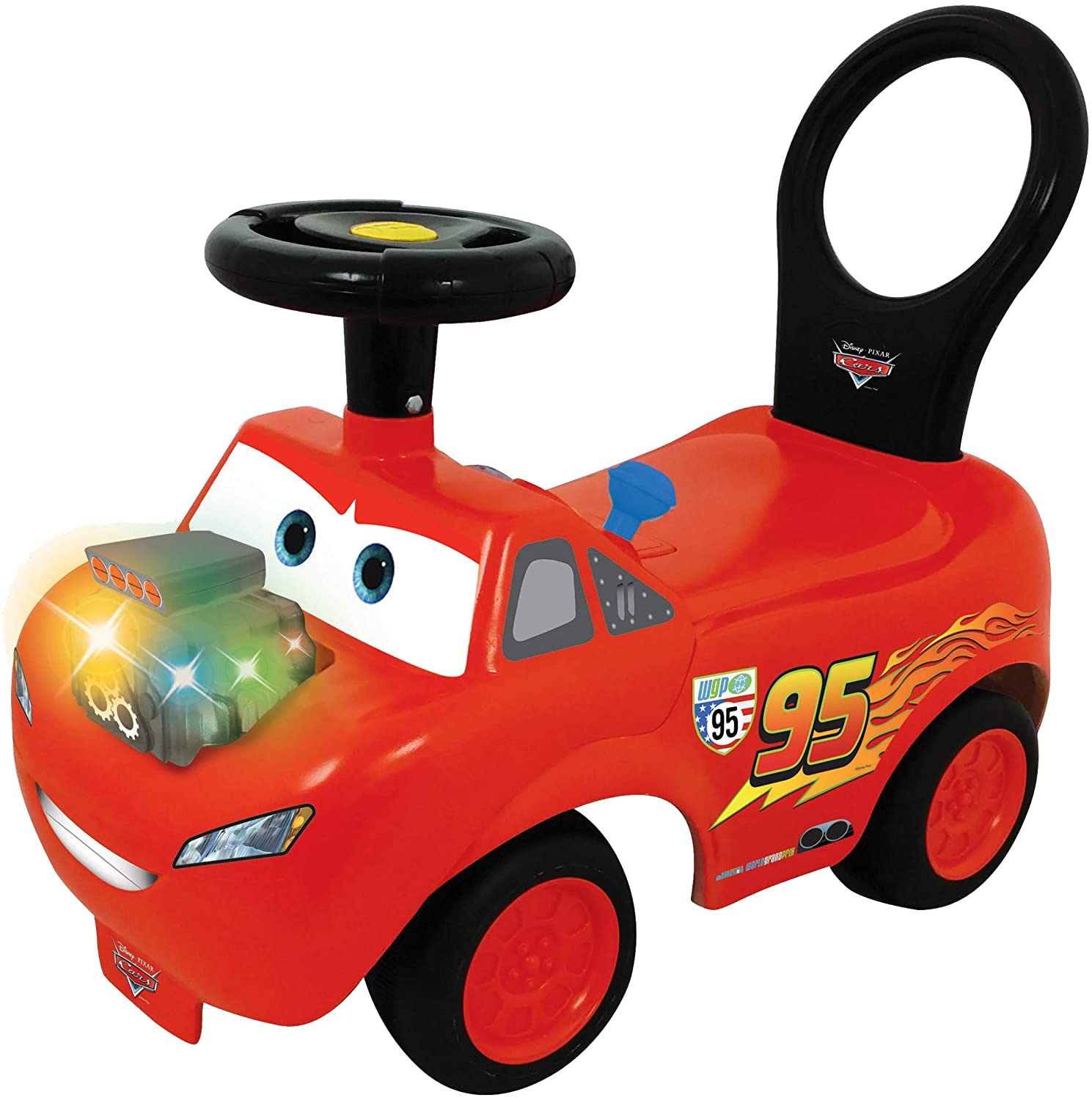 Kiddieland 4.5 Volt 1 Seater Disney - Lightning Mcqueen Cars Car Push/Scoot