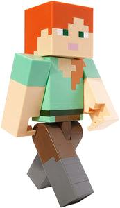 Mattel FLC72 Minecraft Alex Action Figure Large Scale, 8.5"