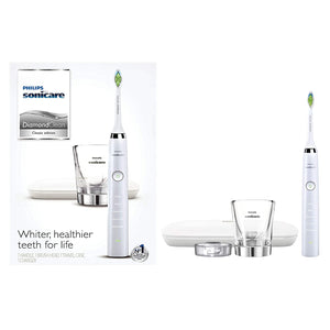 Philips Sonicare Diamond Clean Classic Rechargeable 5 brushing modes, Electric Toothbrush with premium travel case, White, HX9331/43